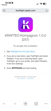 Installer la version beta de la nouvelle application 1