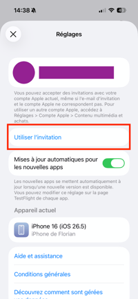 Installer la version beta de la nouvelle application 3
