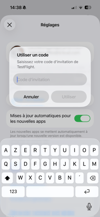 Installer la version beta de la nouvelle application 4