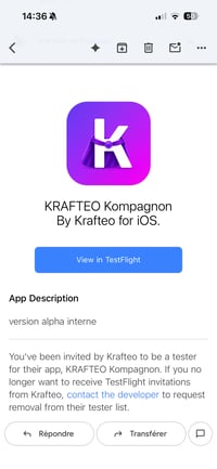 Installer la version beta de la nouvelle application
